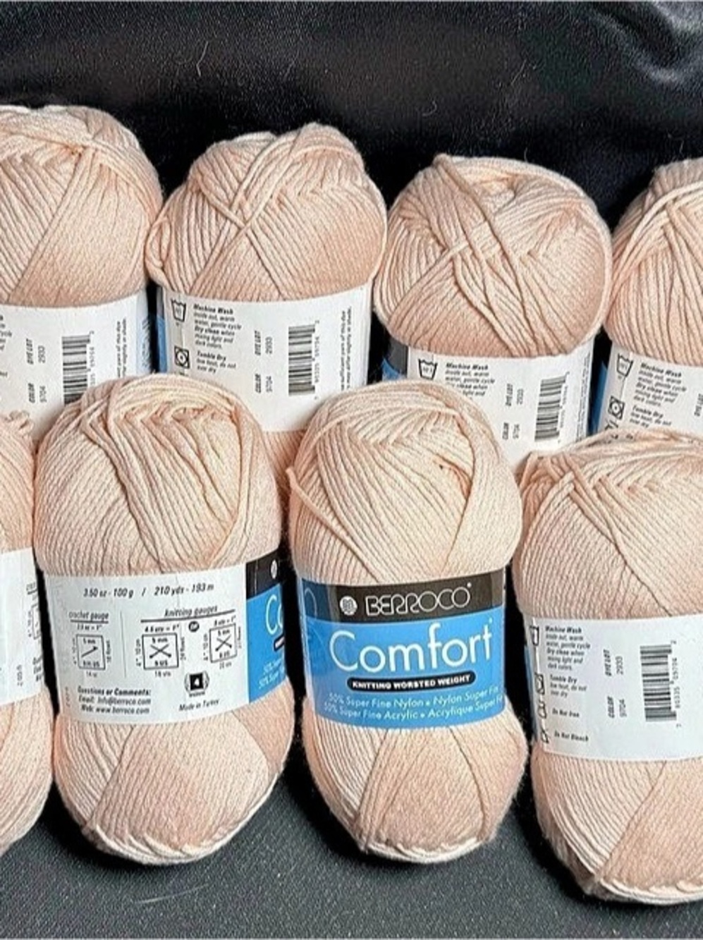 Berroco Comfort Yarn Skeins in Pink